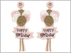 Pink Birthday Balloon Earrings