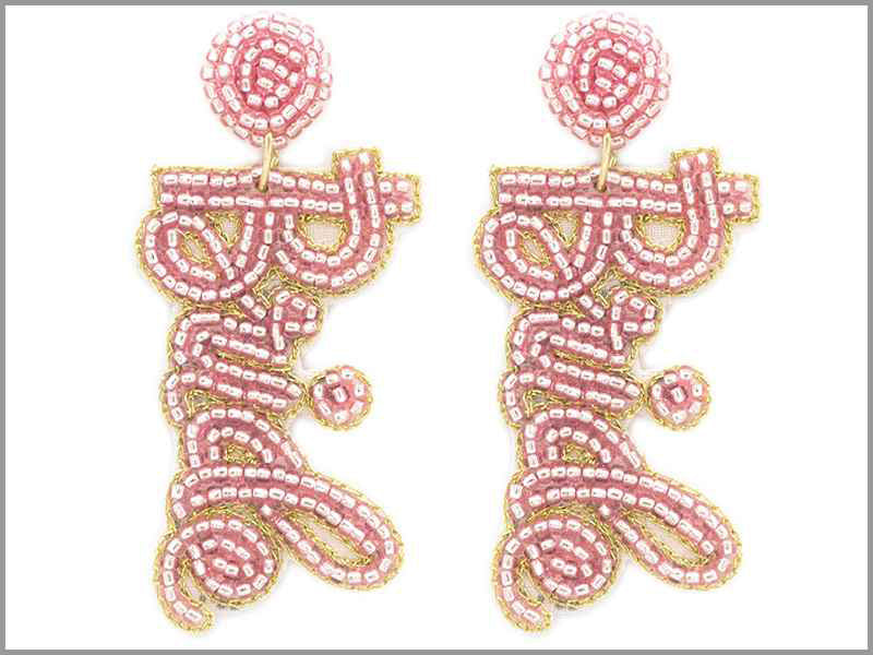 Pink Bride Earrings (Clearance)