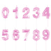 Pink Number Candles | Numbers