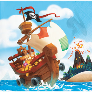 Pirate Beverage Napkins 16ct  | Kid's Birthday