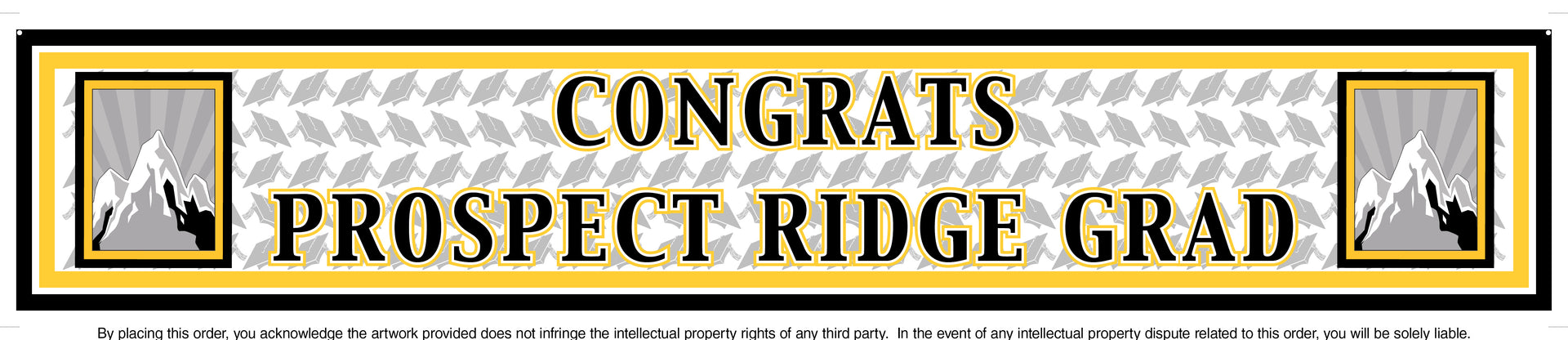 High School 6ft Banner | Graduation