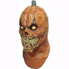 Evil pumpkin mask with seeds