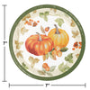 Pumpkin Harvest 7in Plates 8ct | Thanksgiving