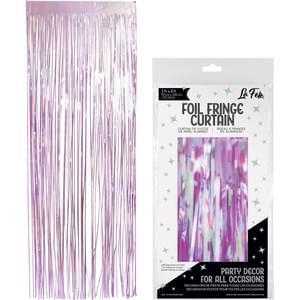 Iridescent Purple Foil Fringe Curtain