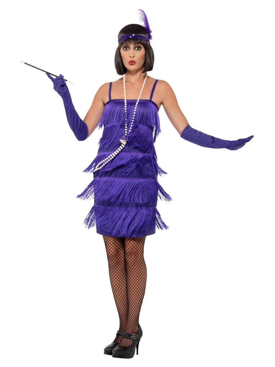 Flapper Costume Purple Adult Flapper Costume Purple Adult