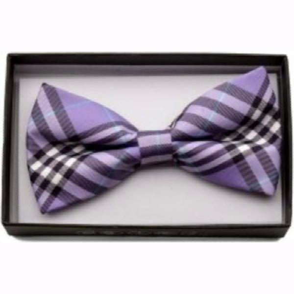 violet lilac crossed pattern classic neck