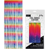 Metallic Foil Fringe Curtain | Rainbow