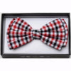 tricolor plaid pattern crossed classic neck