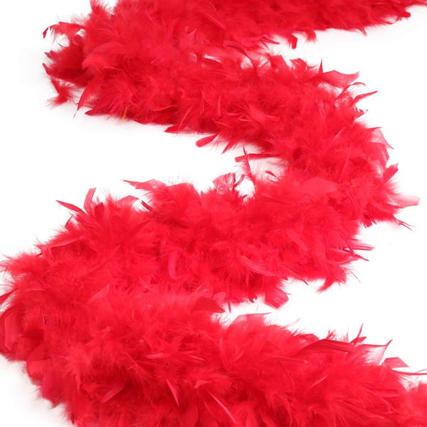 red feather boa