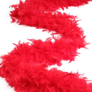 red feather boa