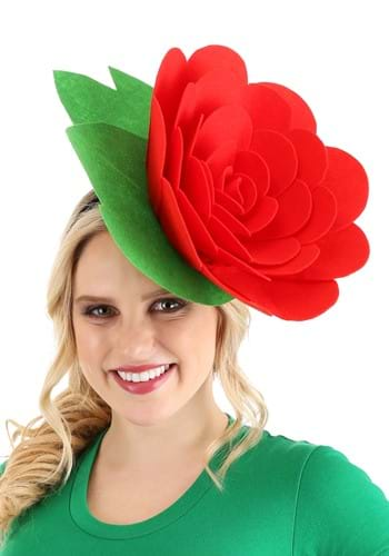 Red Rose Costume Headdress