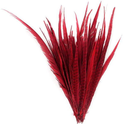 red pheasant feathers
