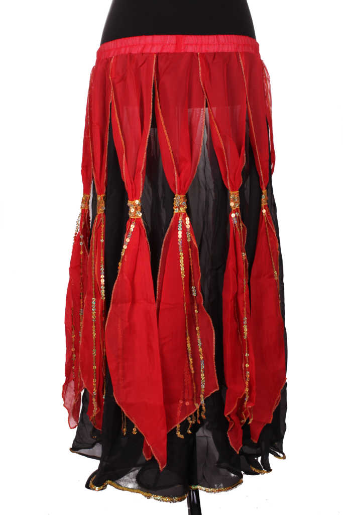 red tassel skirt