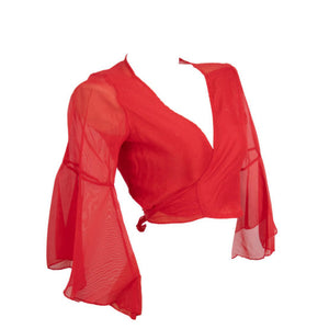 Red Chiffon Choli Top | Pirate