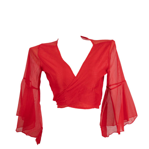 Red Chiffon Choli Top | Pirate