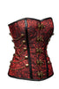 Buttons and Chains Corset | Red
