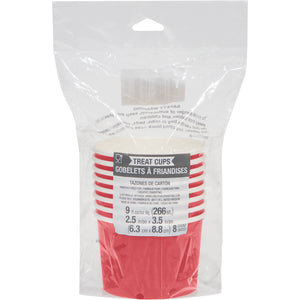 Red Paper Treat Cups 8ct | Solids