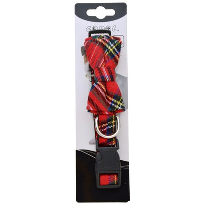 Red Plaid Bowtie and Collar | Pet