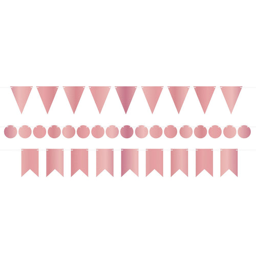 Rose Gold Foil Mini Streamer Kit | General Entertaining