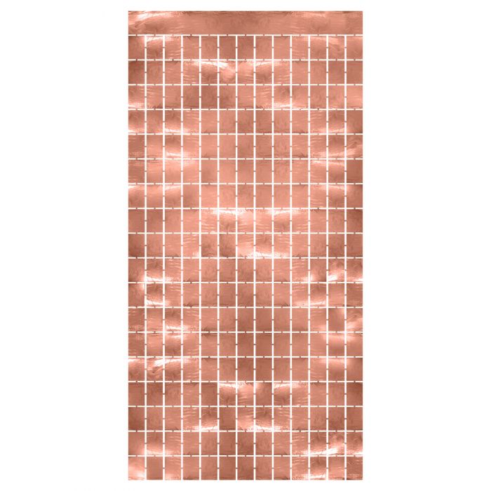 Metallic Square Curtain - Rose Gold | General Entertaining