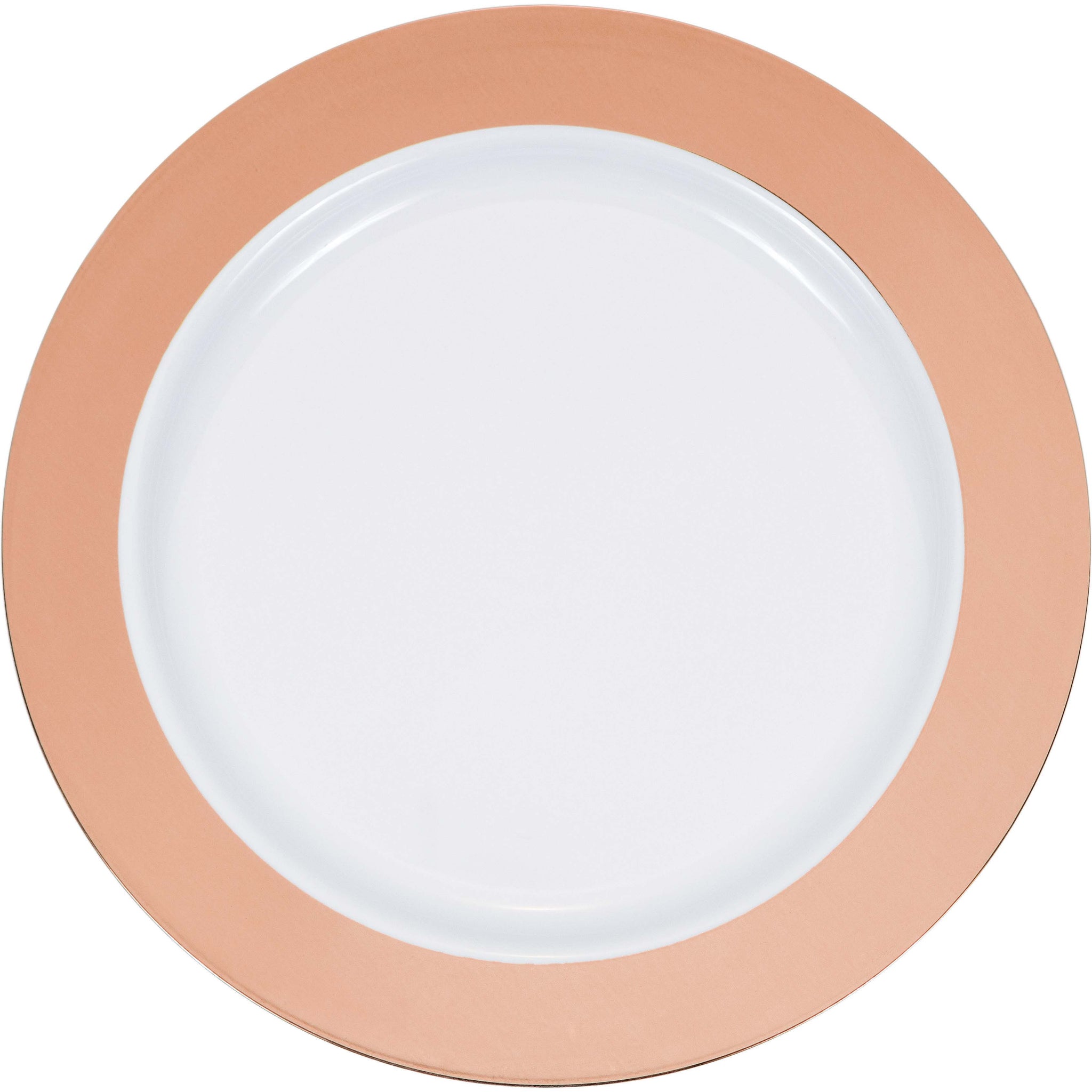 Hard Plastic Rose Gold 7in Plates 10ct