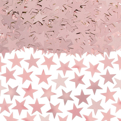 Rose Gold Metallic Star Confetti 2.5oz