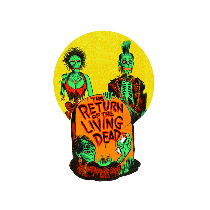 return of the living dead grave stone