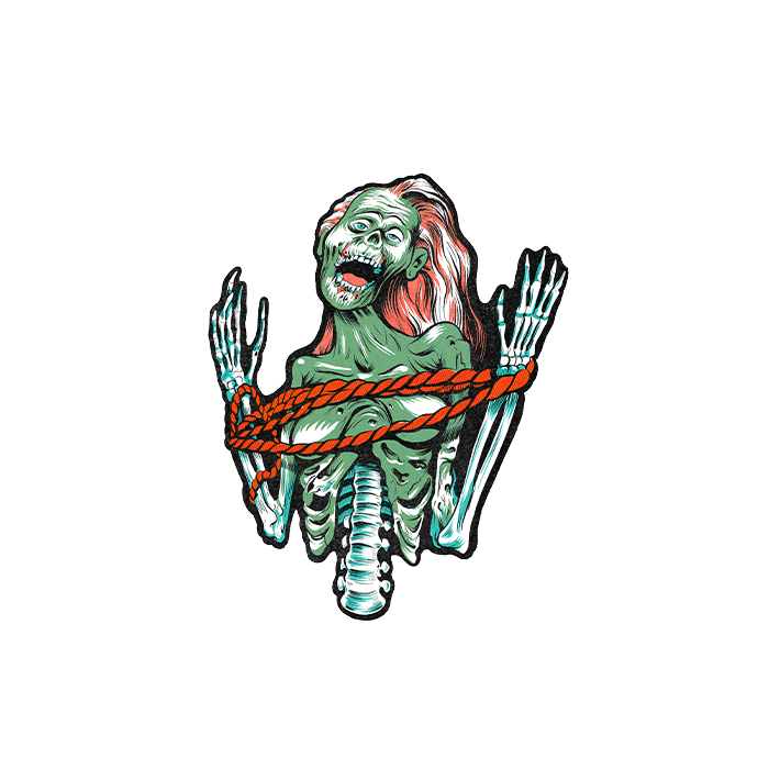 skeleton rotting bones lady dead