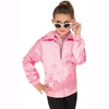 Pink satin jacket with Pink Ladies Printed on back