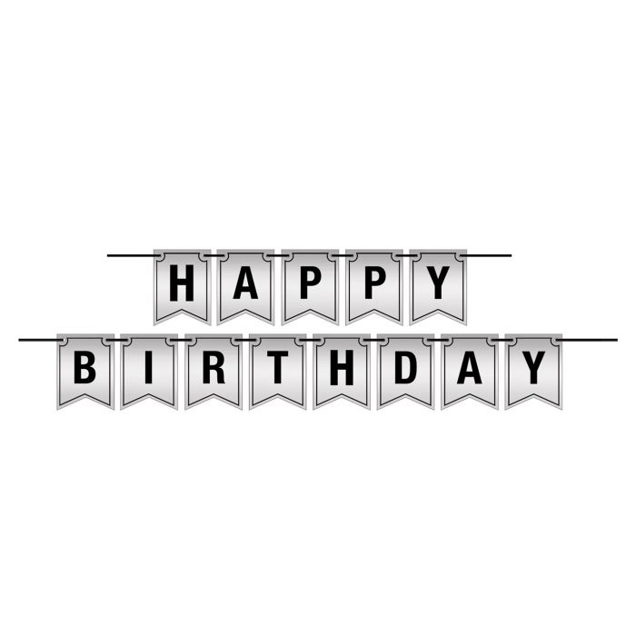 Happy Birthday Foil Pennant Banner | Generic Birthday