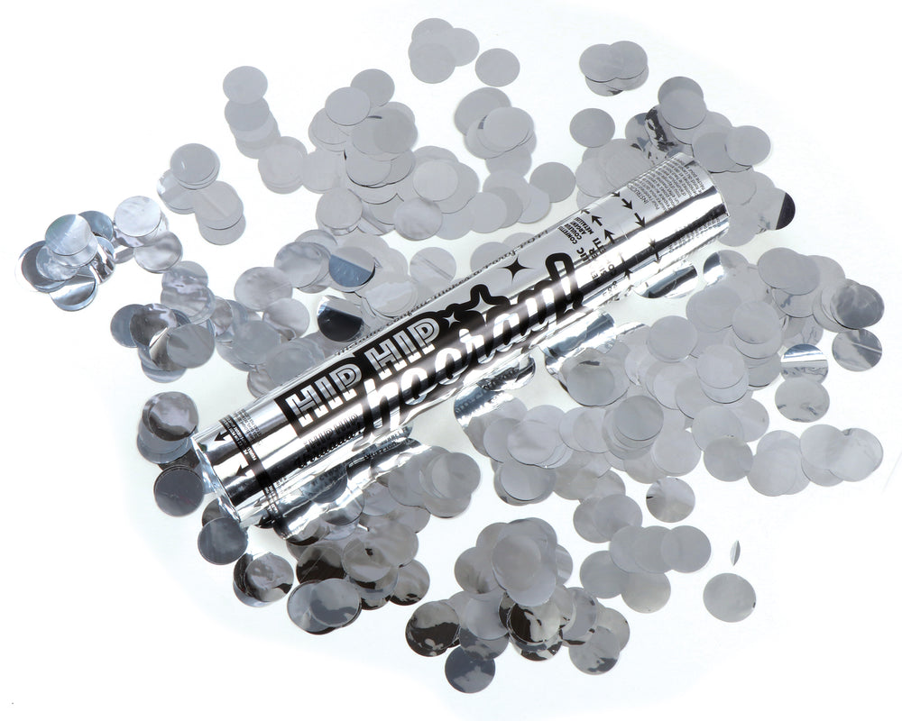 12in Cannon Silver Metallic Confetti 1pc