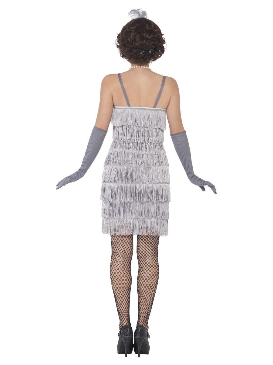Silver Flapper Costume | Adult