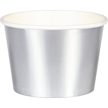 Silver Foil Treat Cup 8ct | Solids