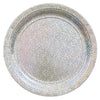 Silver Sparkle 9in Dinner Plates 8ct | Metallic