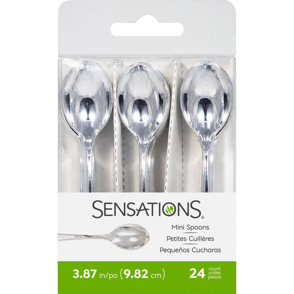 Silver Mini Spoons 12ct | Catering