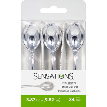 Silver Mini Spoons 12ct | Catering