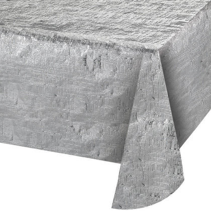 Silver Metallic Table Cover | General Entertaining