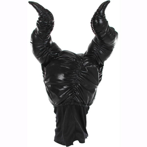 plush horns headpiece