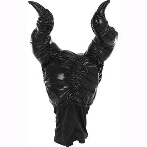 plush horns headpiece