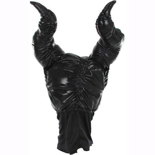 plush horns headpiece