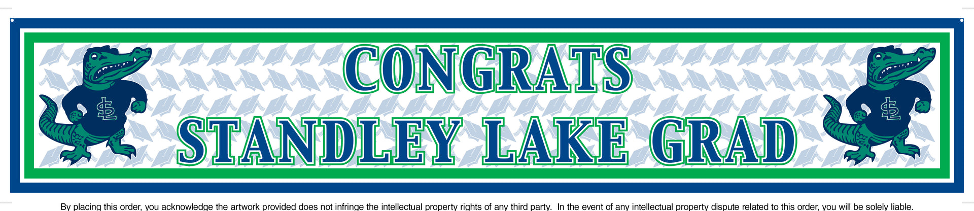 High School 6ft Banner | Graduation