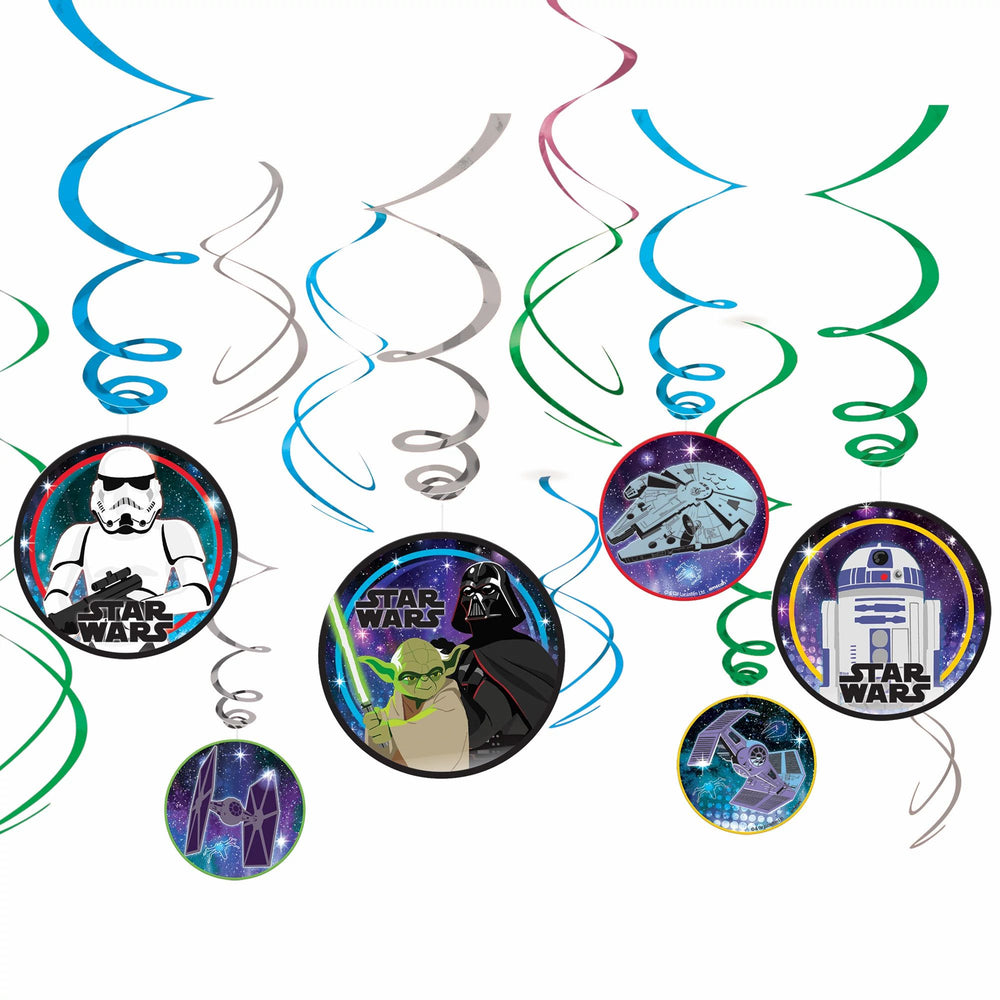 Star Wars swirl hanging decorations