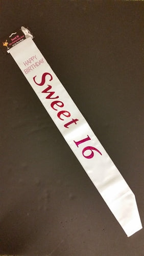 Sweet 16 Sash | Milestone Birthday