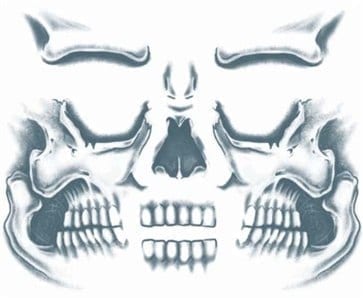 skull face tattoo