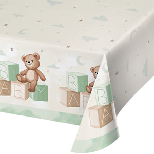 Teddy Paper Table Cover | Baby Shower