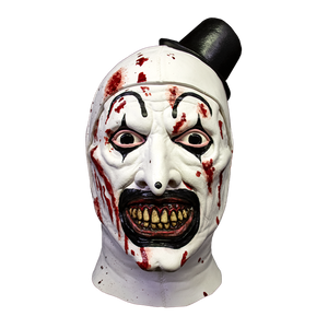 white clown face blood