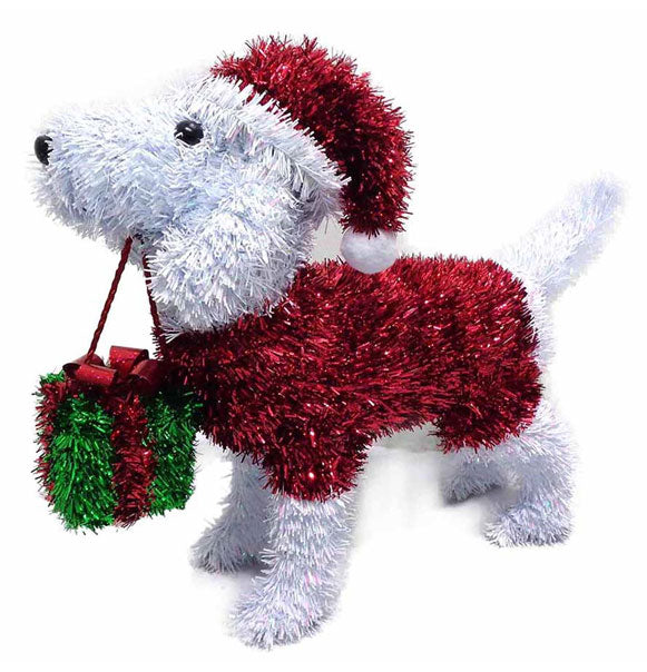 Tinsel Christmas Dog | Christmas