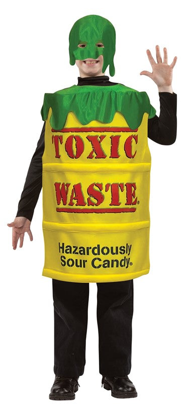 Toxic Waste Yellow Sour Candy Costume | Child Size 7-10