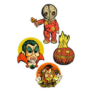 set of 4 wall decorations movie
