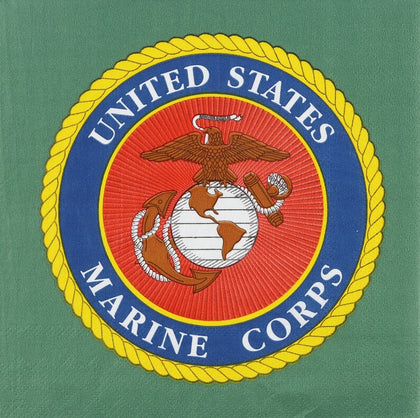 US Marines Lunch Napkins 16ct | Graduation